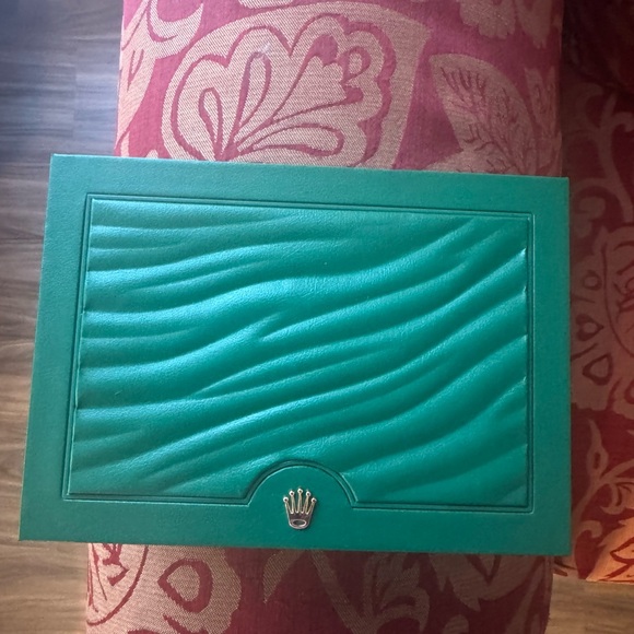 Rolex Green and Gold Watch Box - Picture 2 of 3
